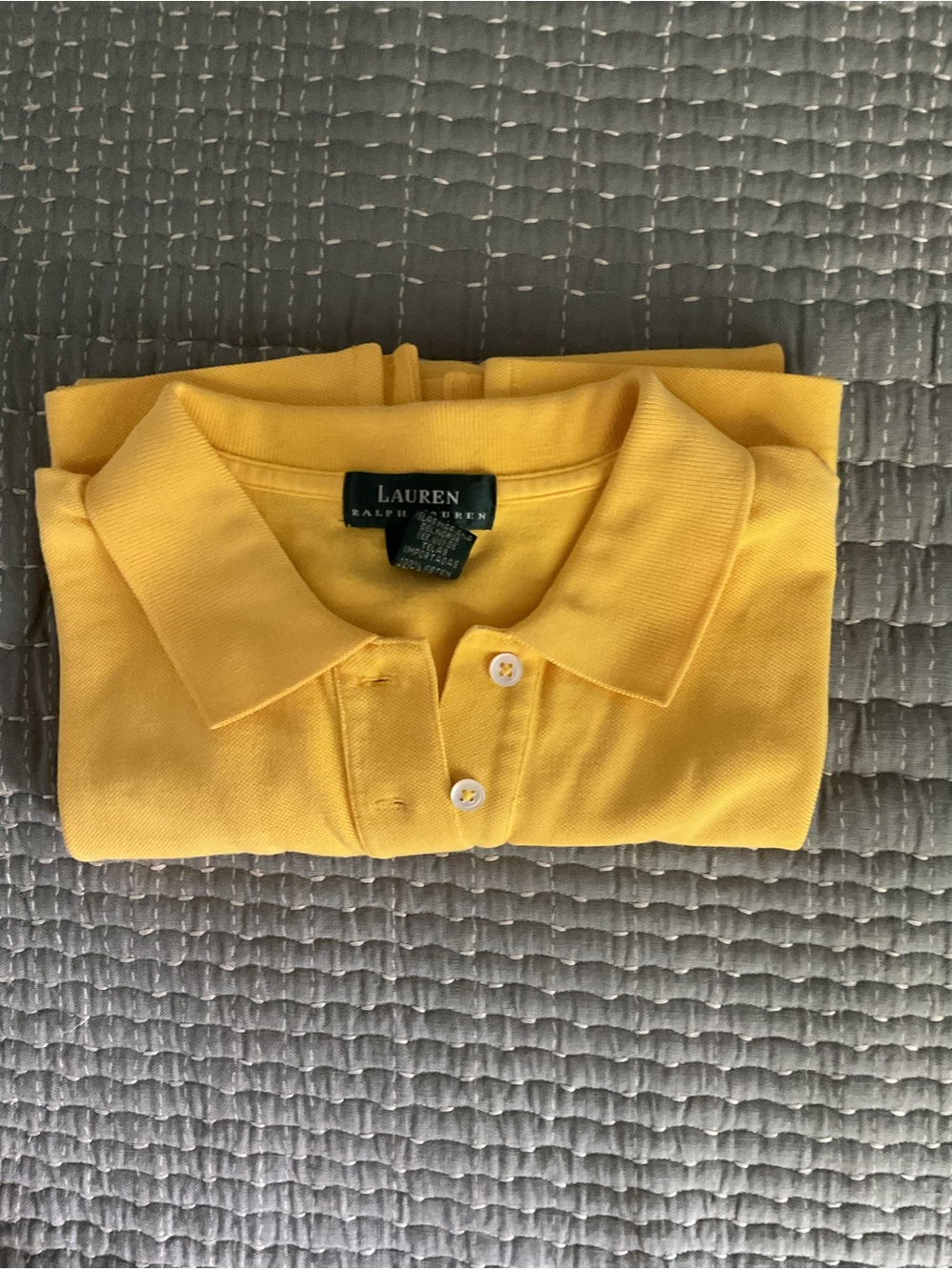 Ralph Lauren Bright Yellow Cotton Polo Shirt